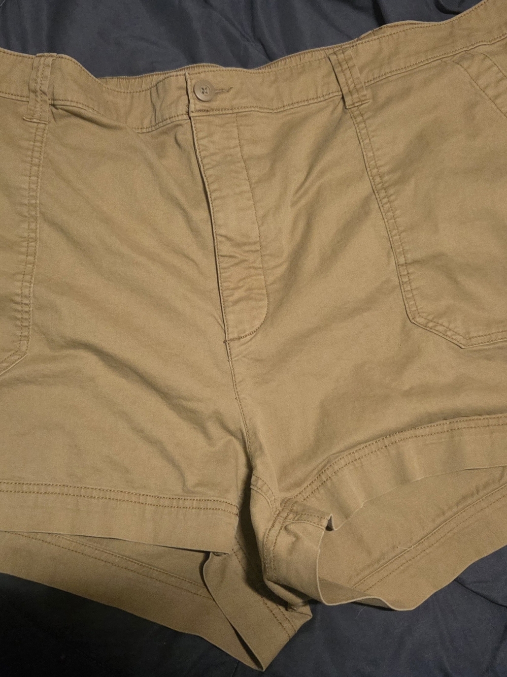 Old Navy High-Rise Khaki Cotton Shorts